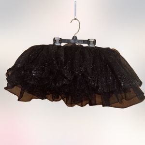 •COATUME USA•black with silver glitter tulu. standard Adult Size(OSF)